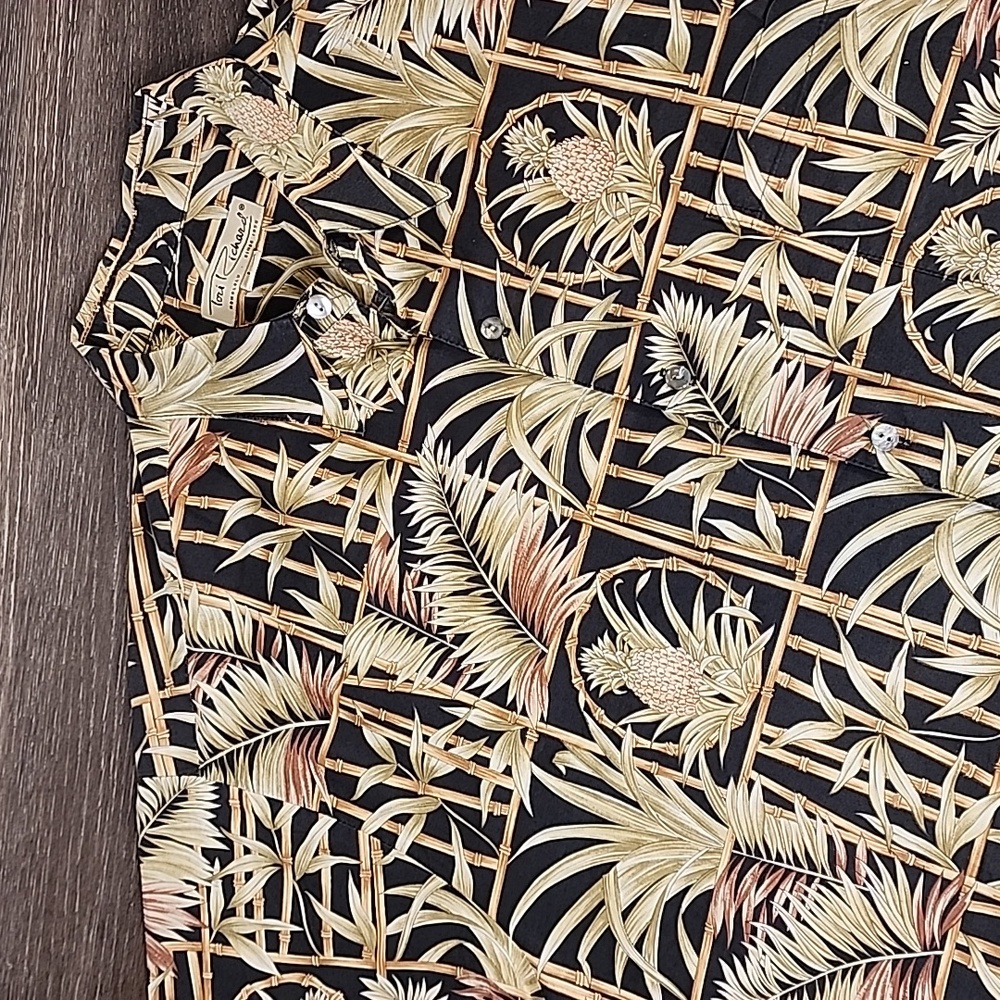Tori Richard Honolulu 100%‎ Cotton Lawn Hawaiian Shirt Men's Large L
